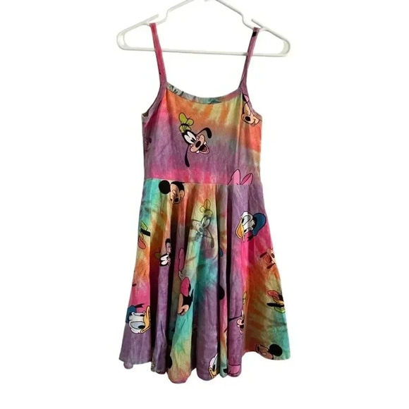 Wild Rich Kids Paisley Dress Girls Size 11/12 tie dye mickey & friends sleeveles - Picture 2 of 11